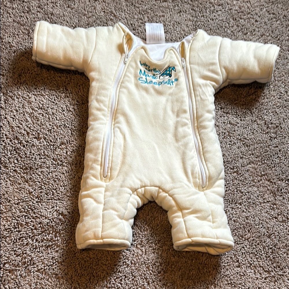 Cream Baby Sleepsuit